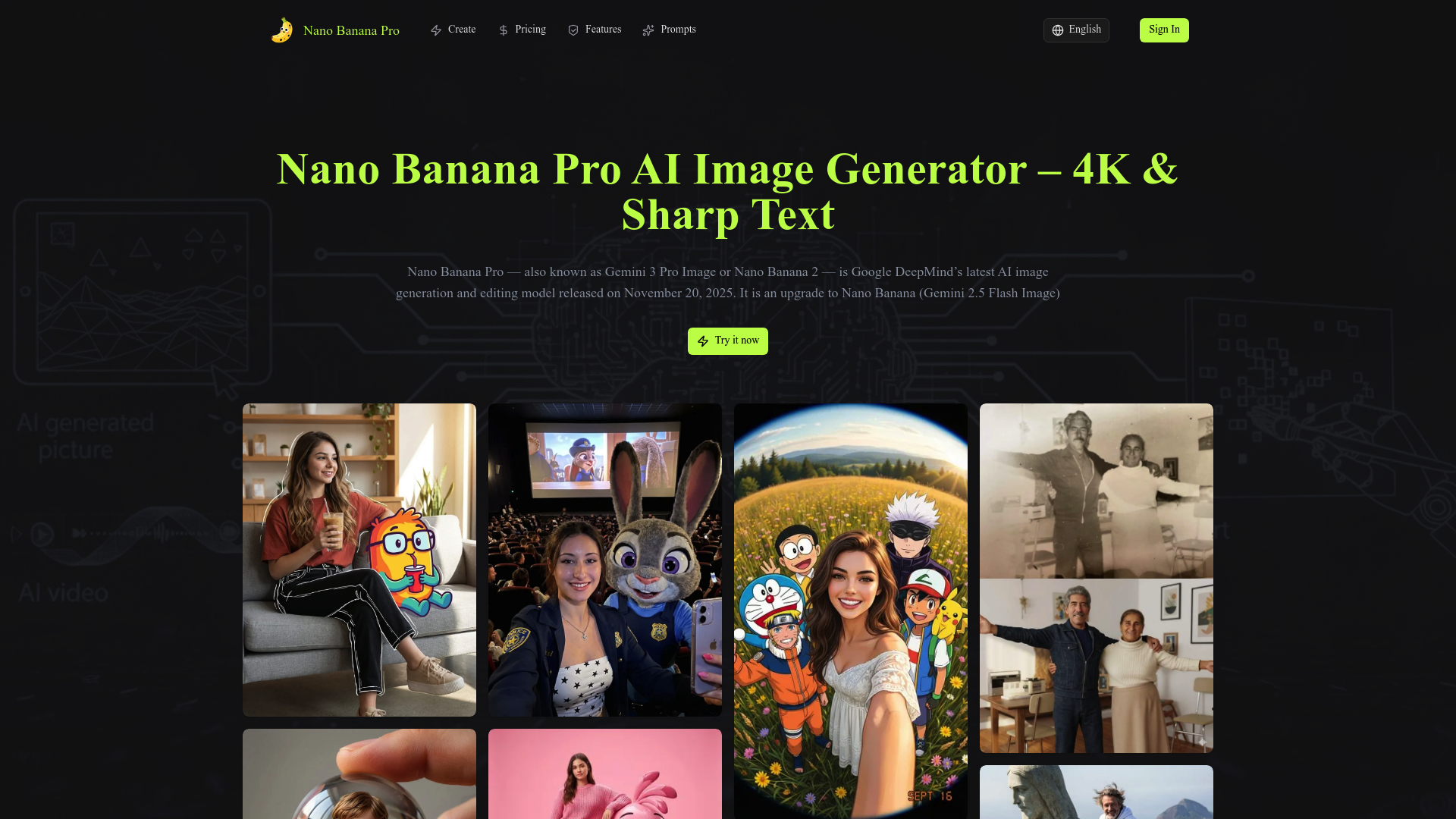 Nano Banana Pro: Advanced AI Image Generator