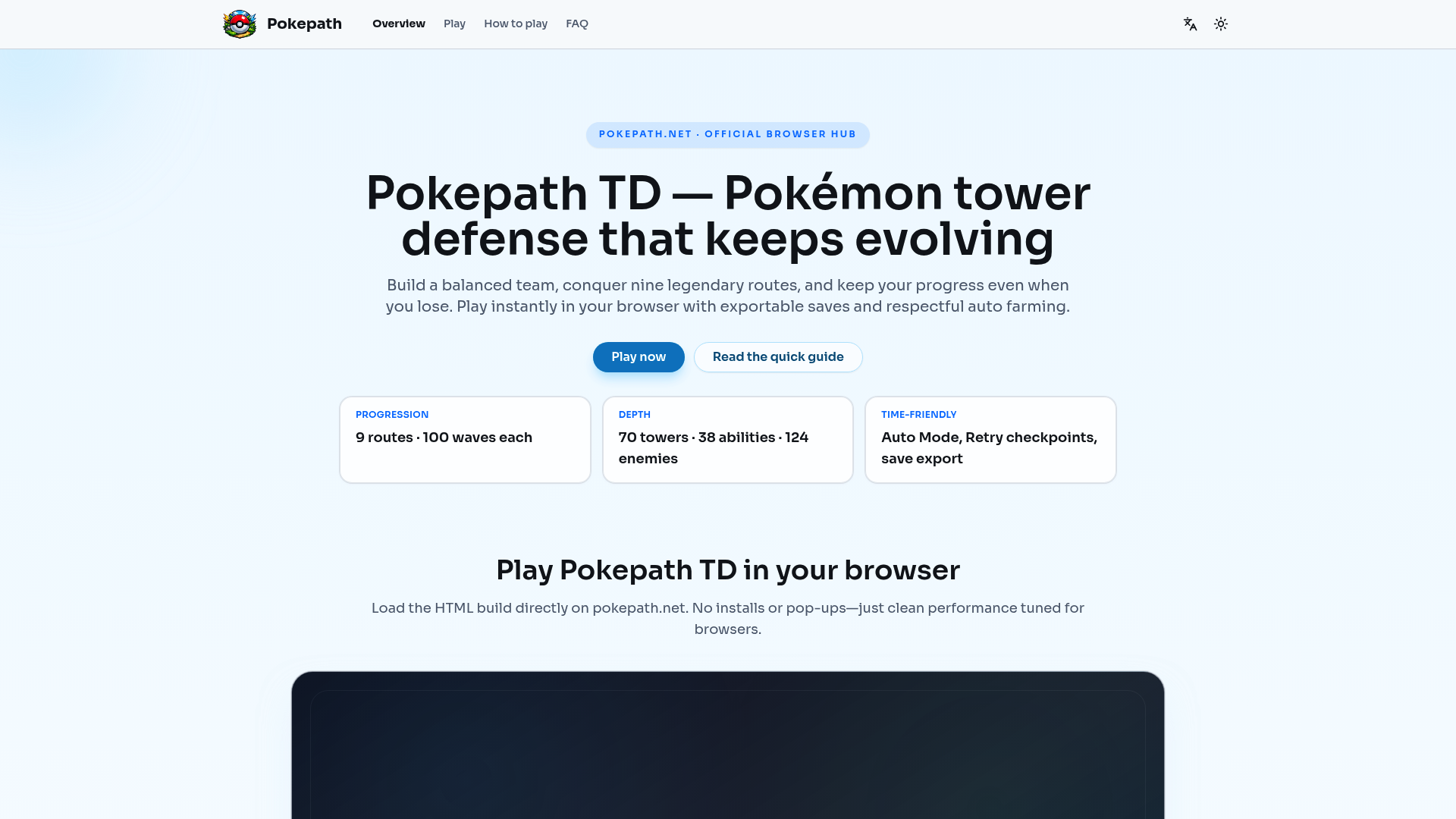 Play Pokepath TD: The Ultimate Browser Tower Defense Game