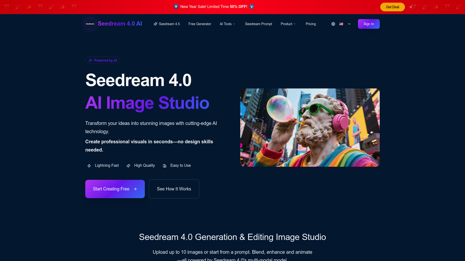 Seedream4：一键生成电影级AI图像的专业工具