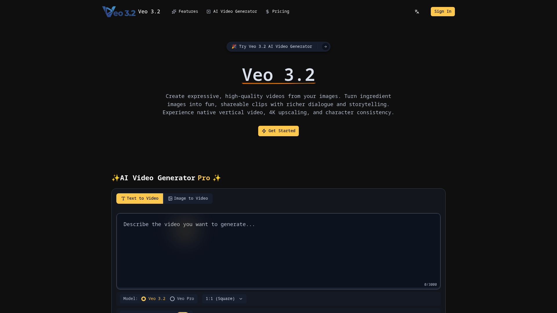 Veo 3.2 AI Video Generator: Create Professional 4K Videos