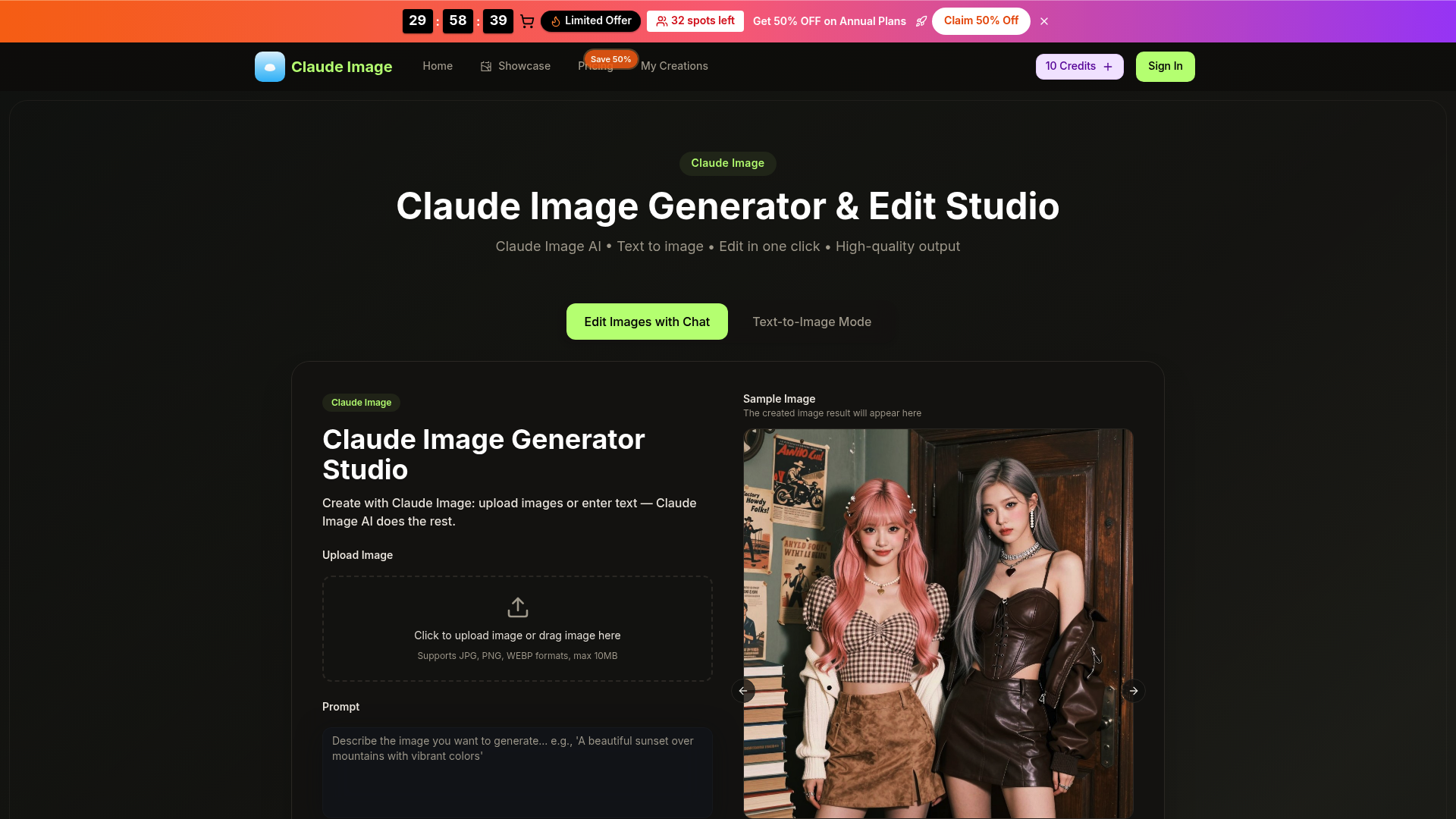 Claude Image: AI Image Generator & Professional Edit Studio