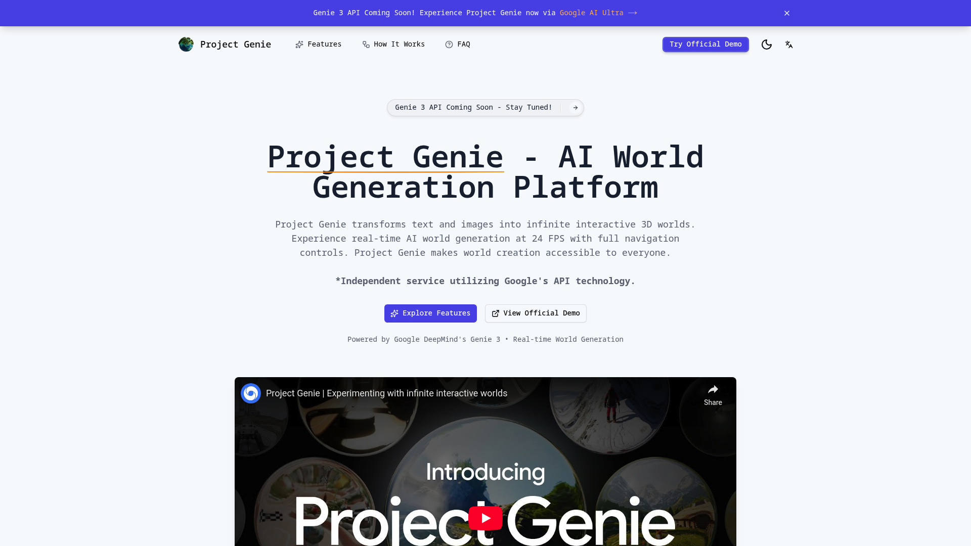 Project Genie: Create Infinite Interactive AI 3D Worlds