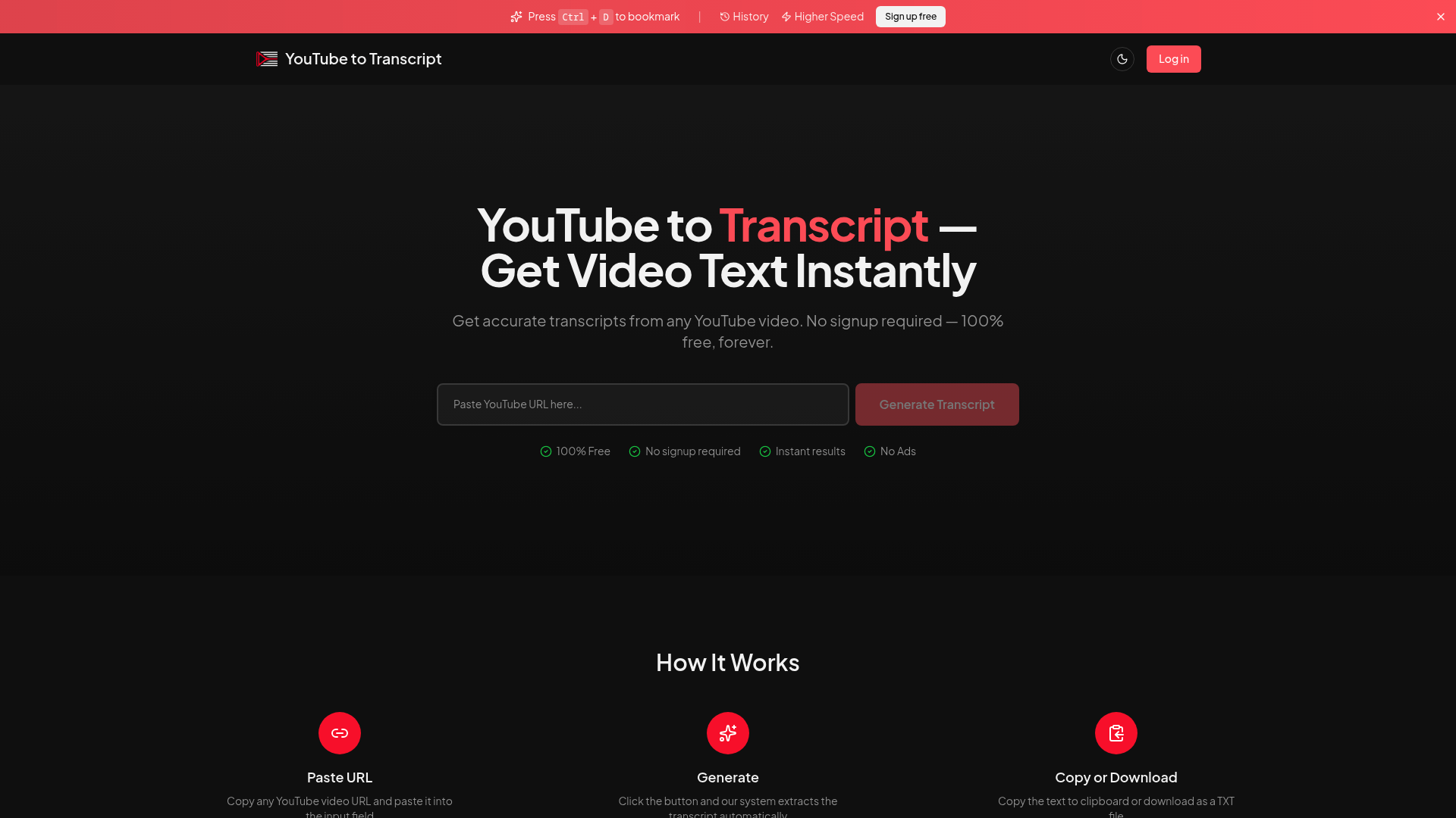 YouTube to Transcript: Get Video Text Instantly for Free