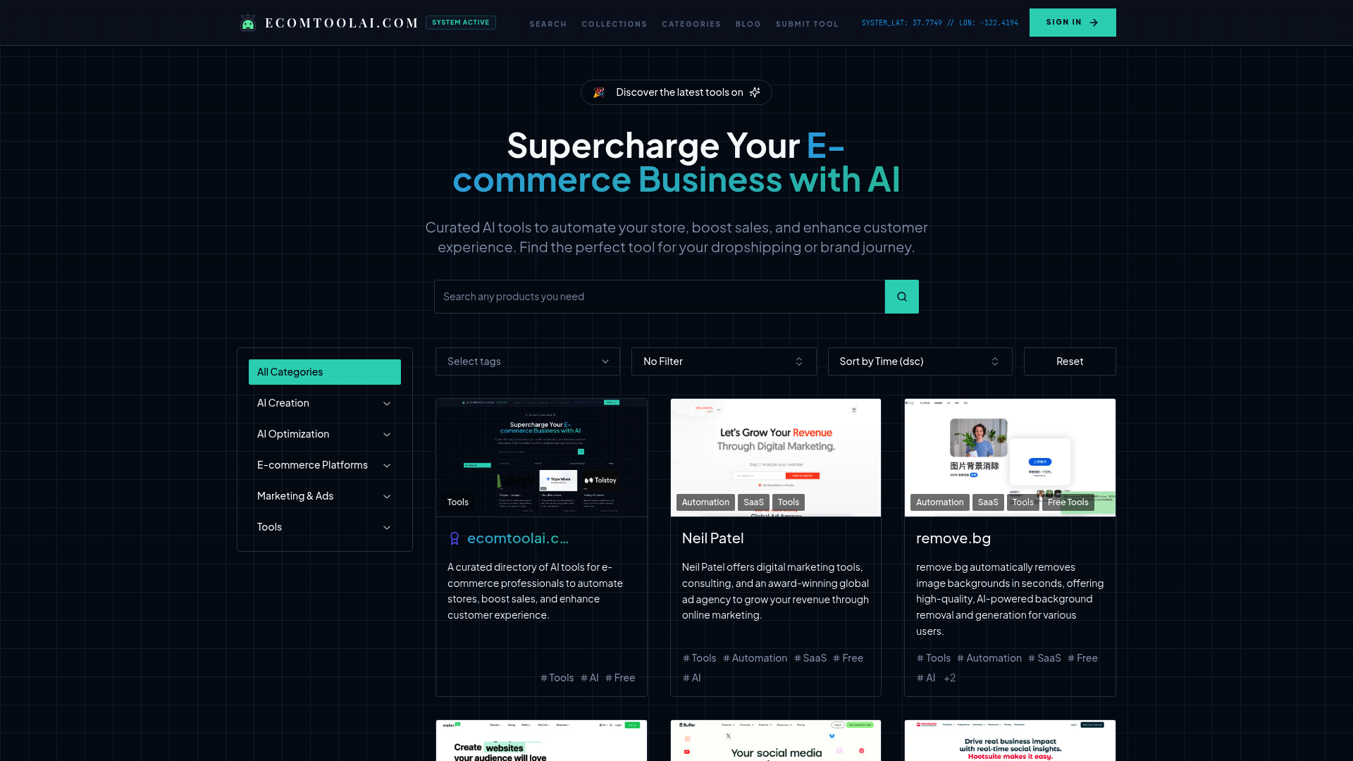 Supercharge Your Store with Ecomtool AI Directory