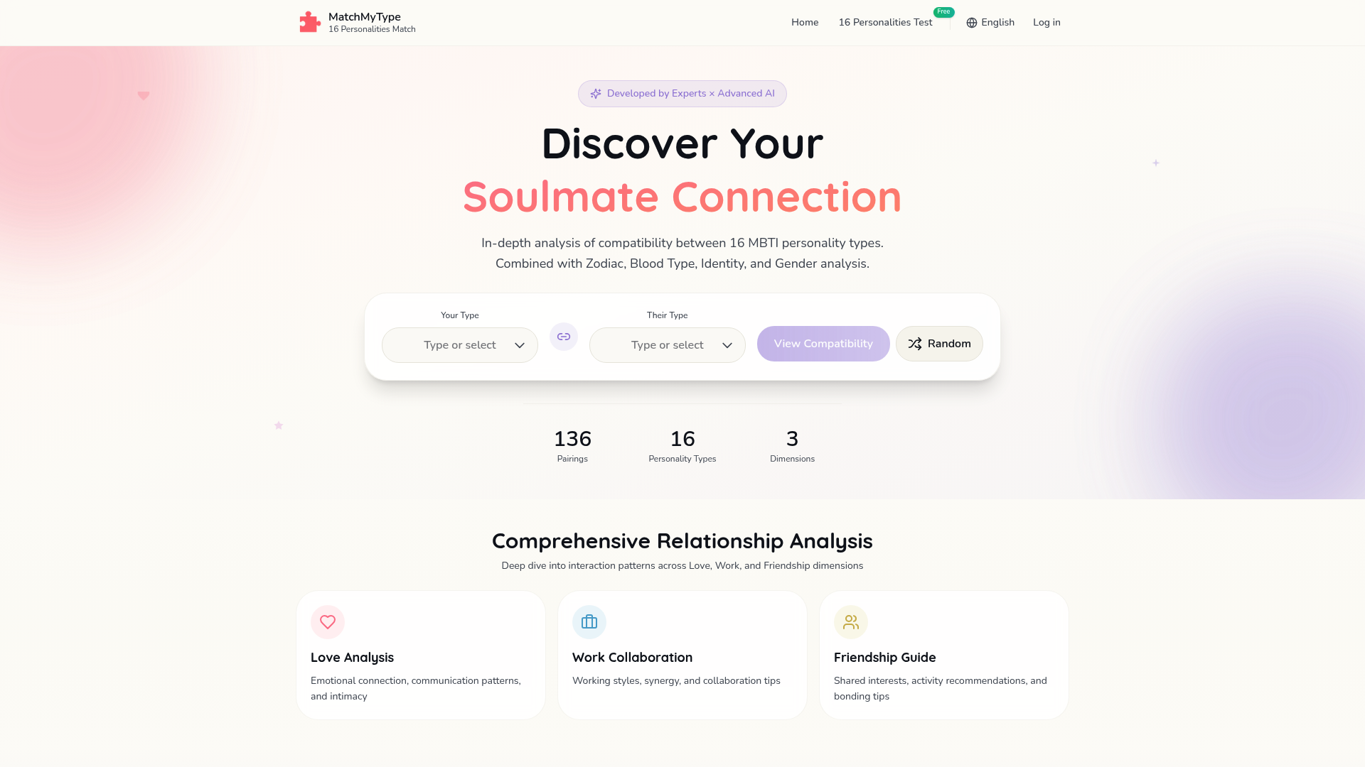 16人格性格匹配度查询：matchmytype 深度解析