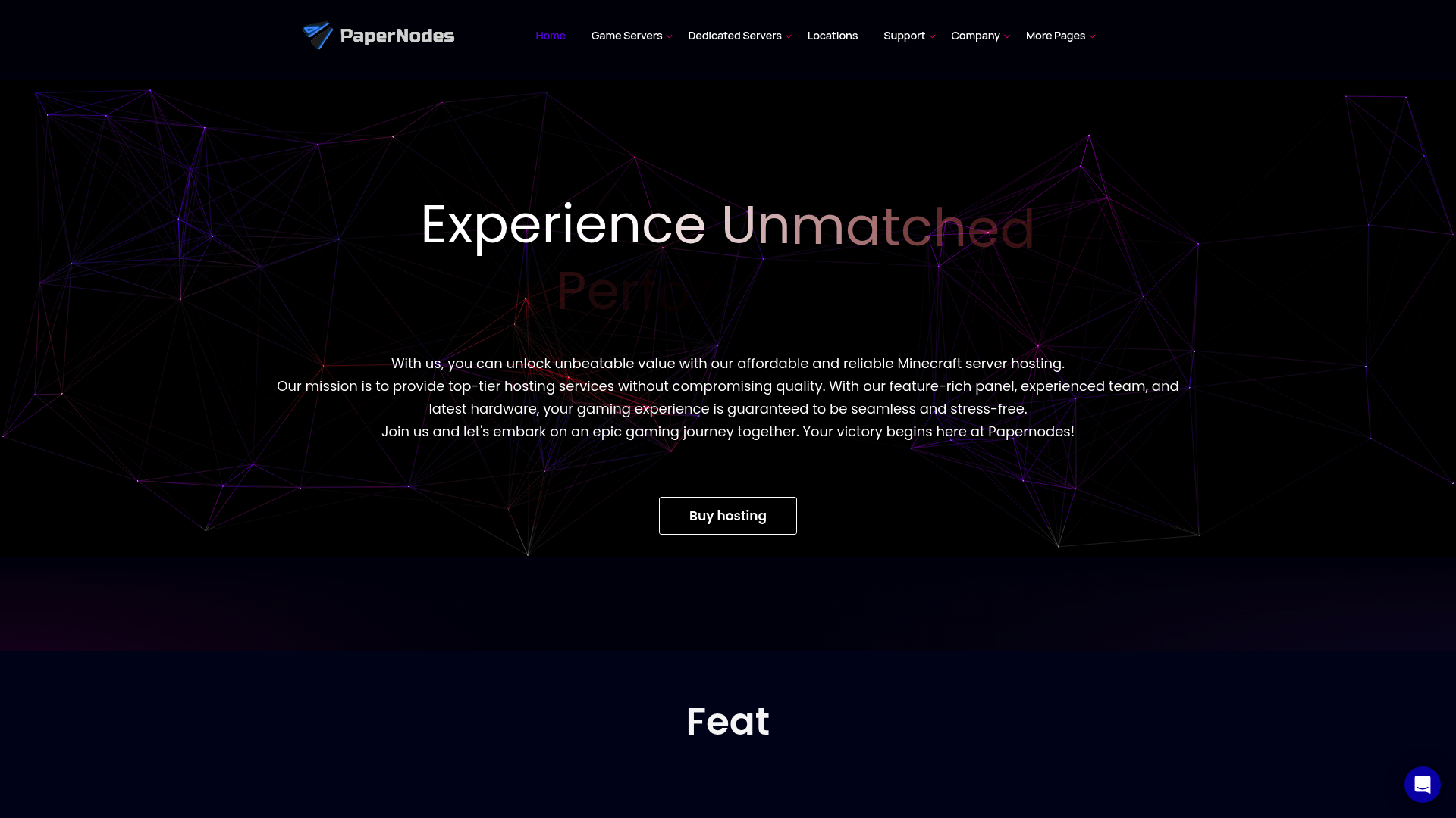 High-Performance Game Hosting with Paper Nodes