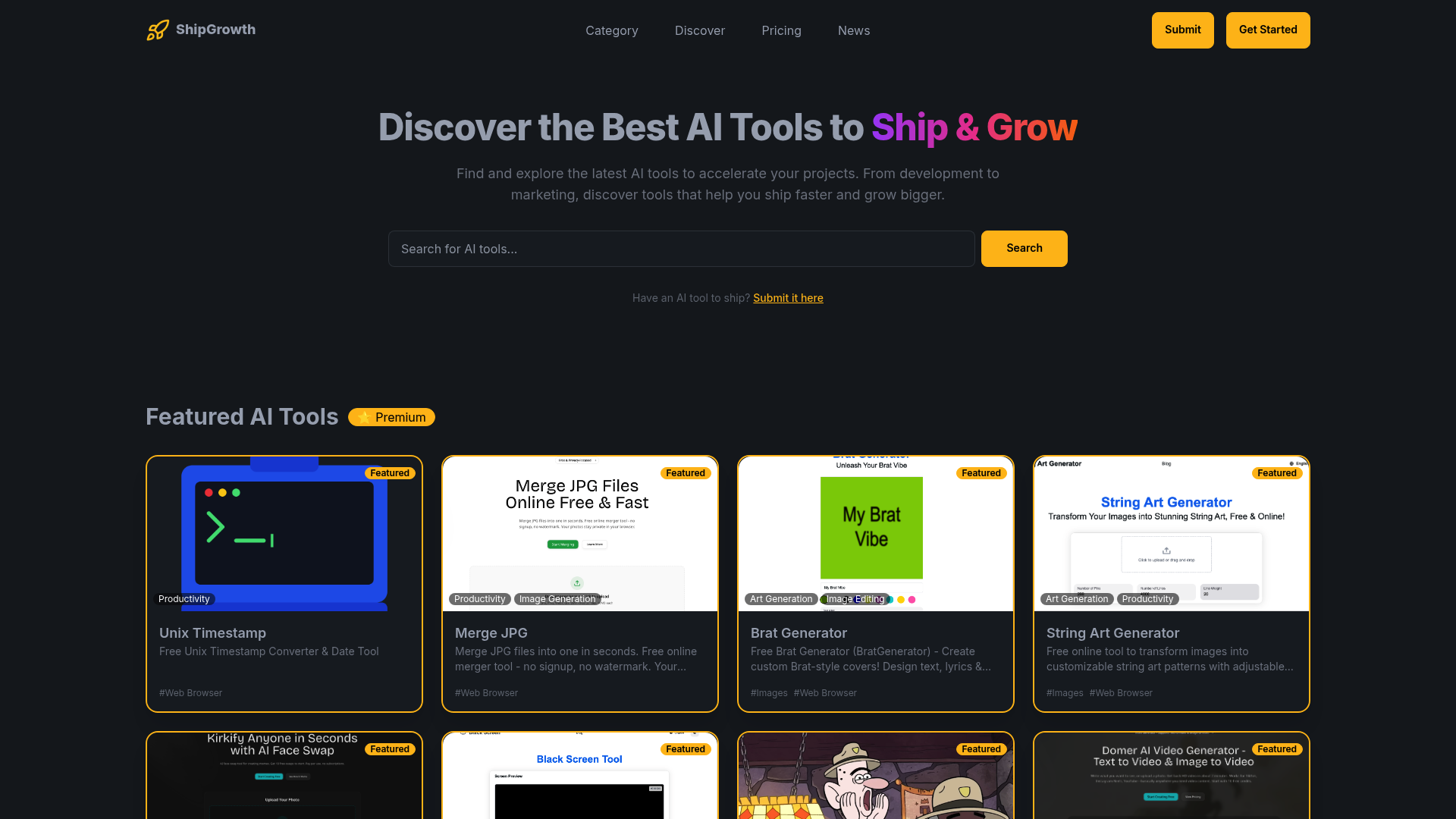 ShipGrowth: The Ultimate Directory for Modern Developers