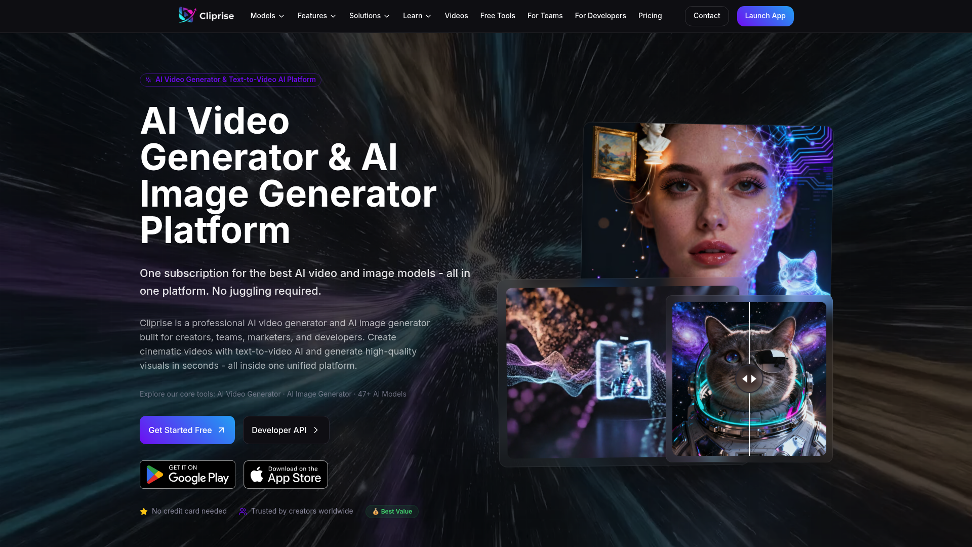 Cliprise - AI Video and Image Generator Platform