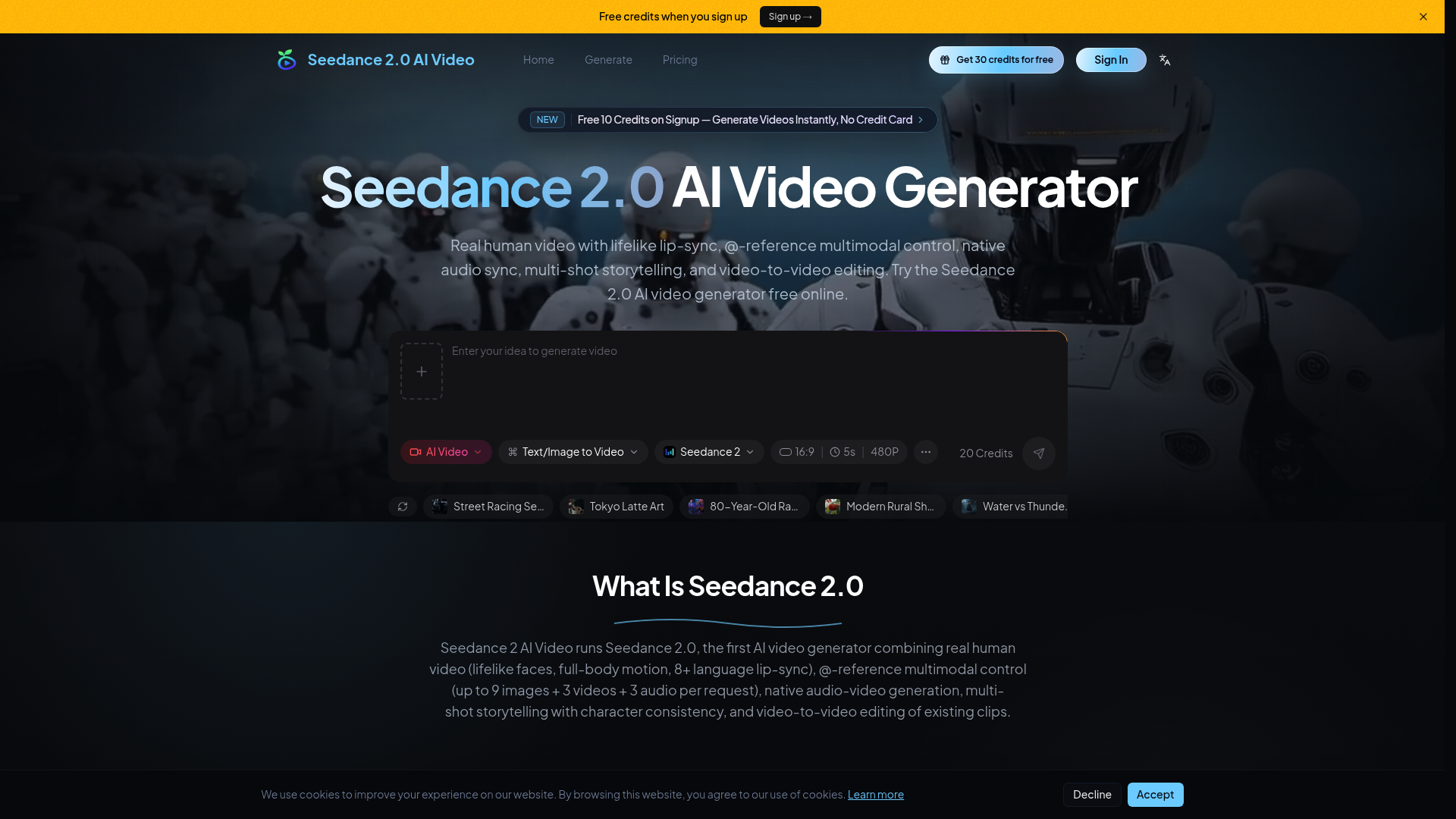 Seedance 2-0 AI Video Generator