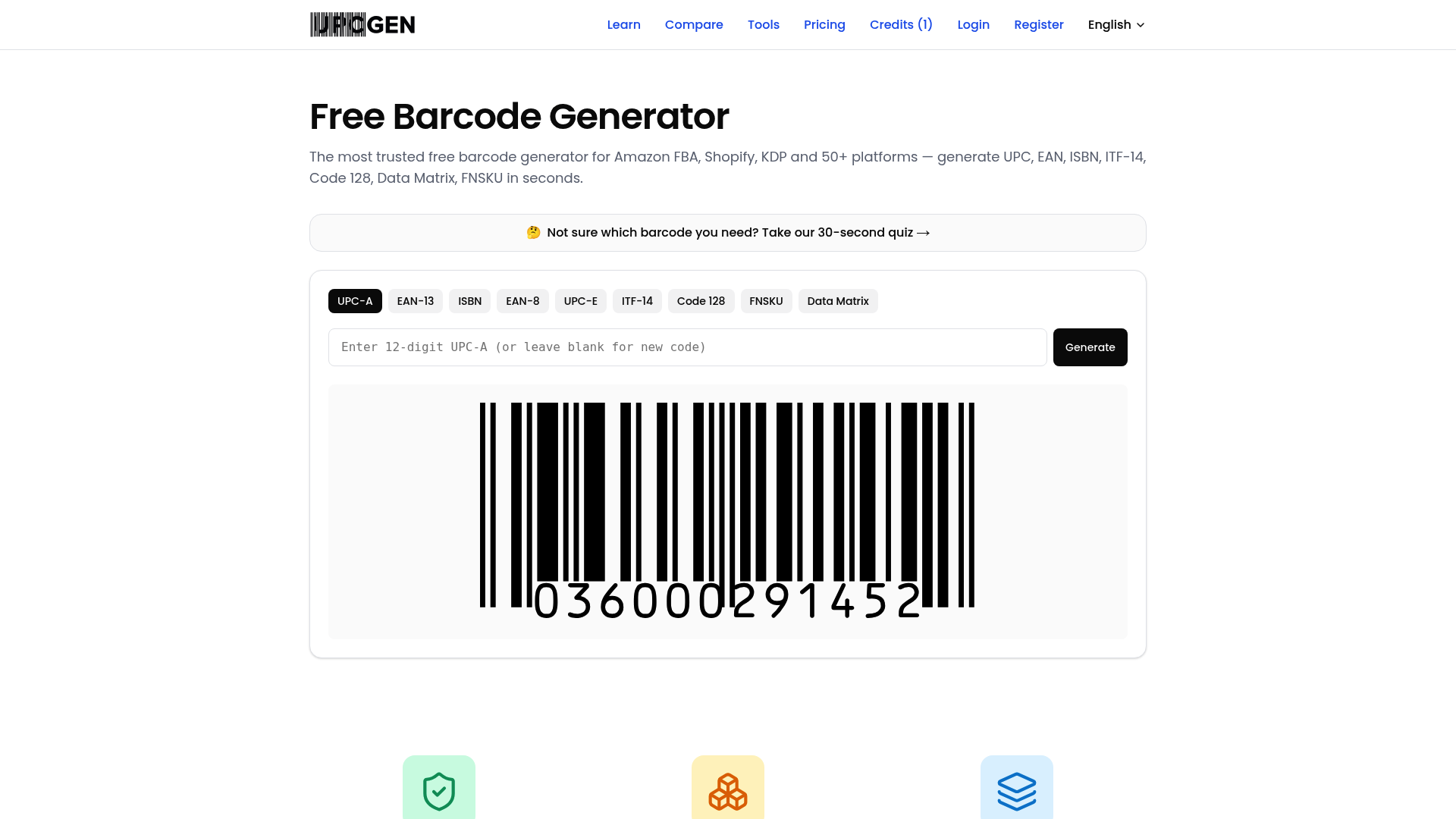 upcgen Free Barcode Generator for Sellers