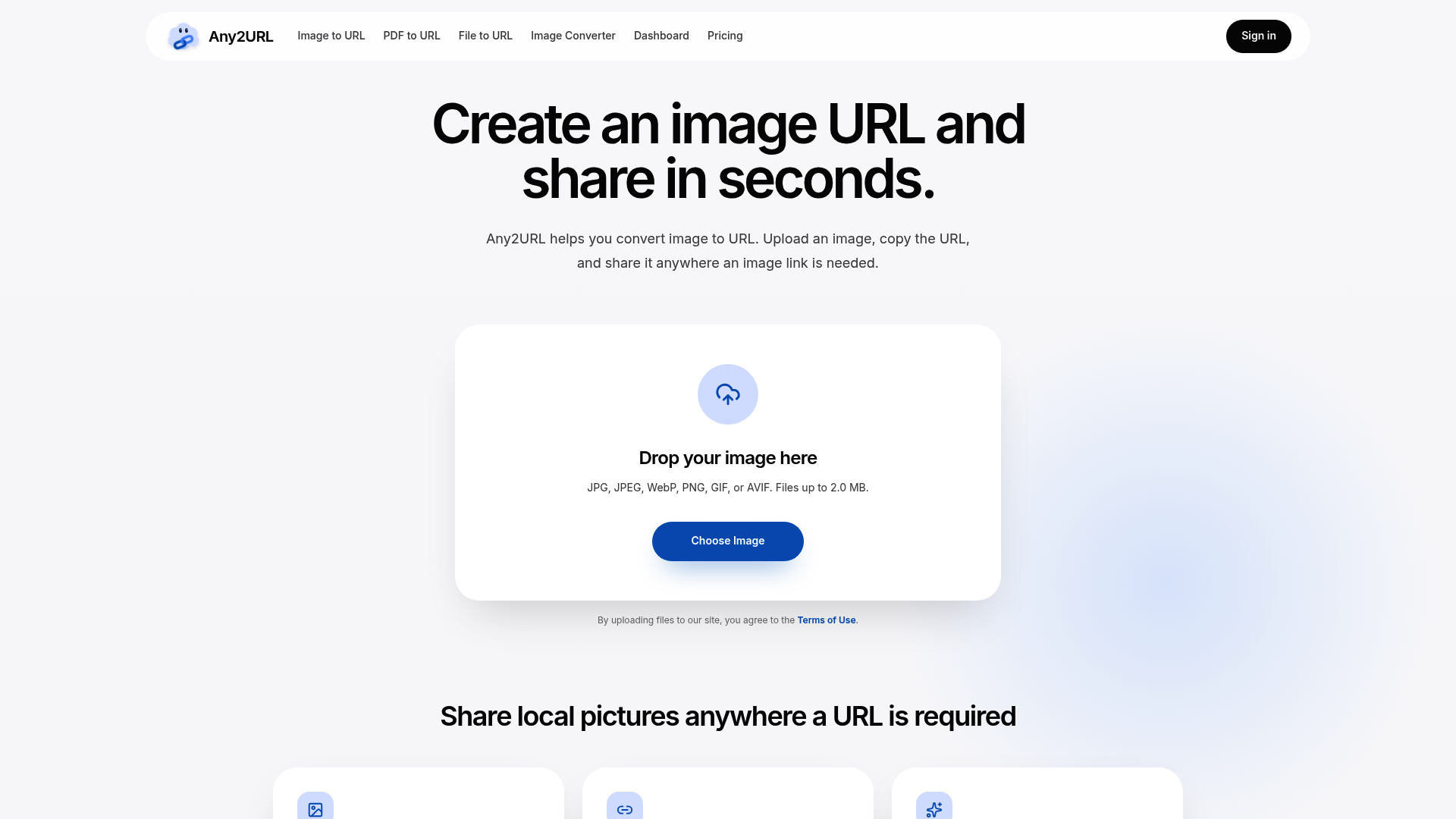 Any2URL - Image to URL Converter