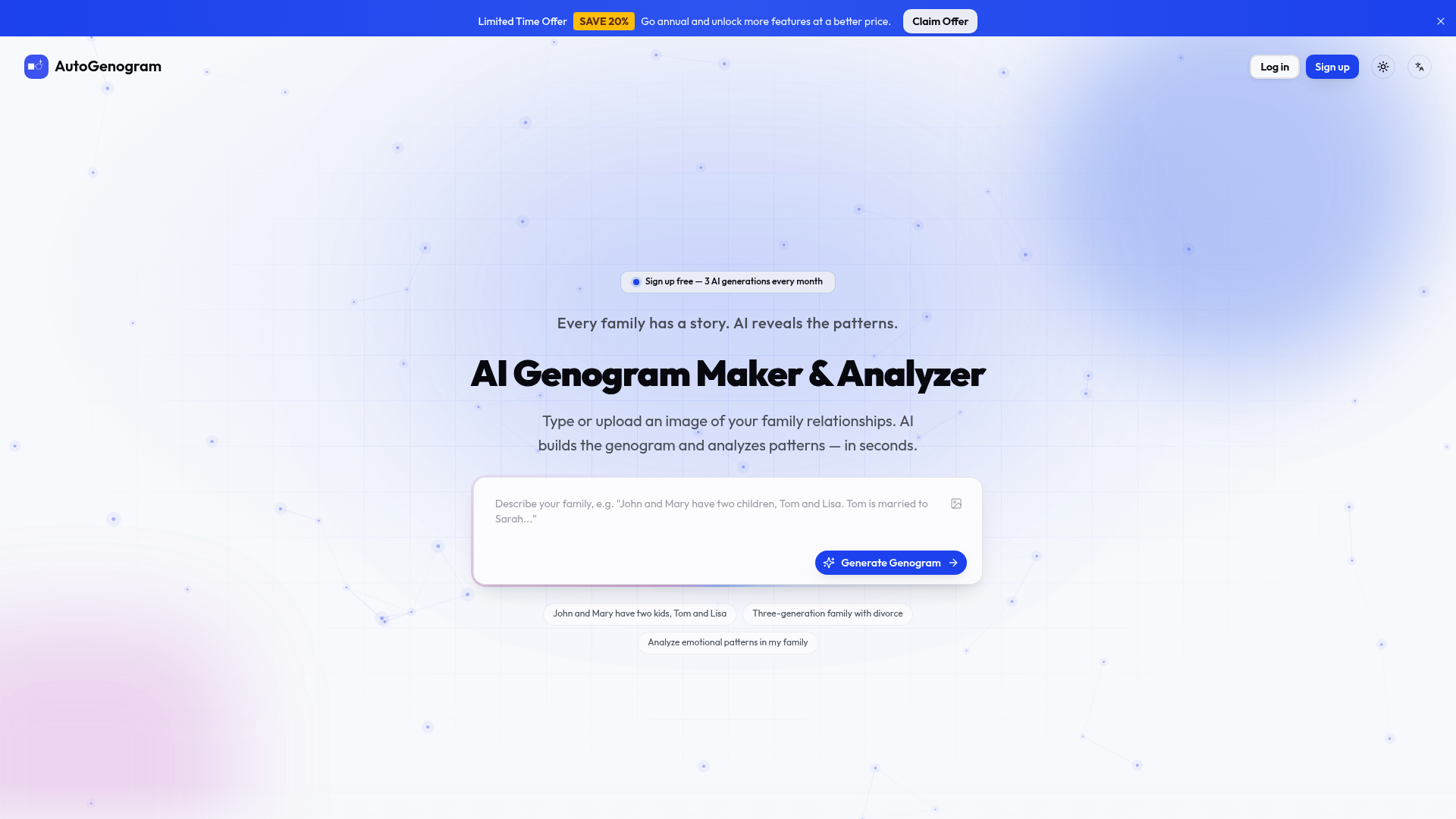 AutoGenogram - AI Genogram Maker