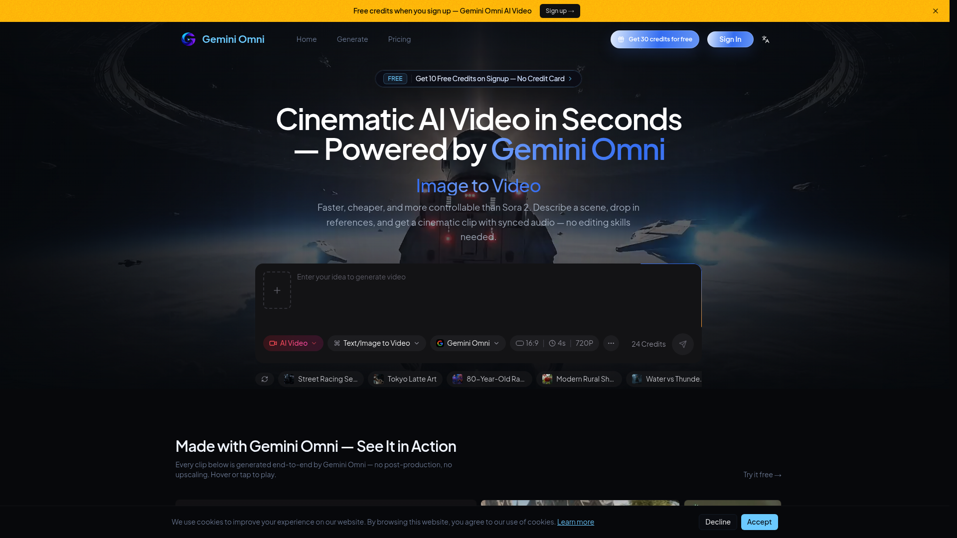 Gemini Omni AI Video Generator