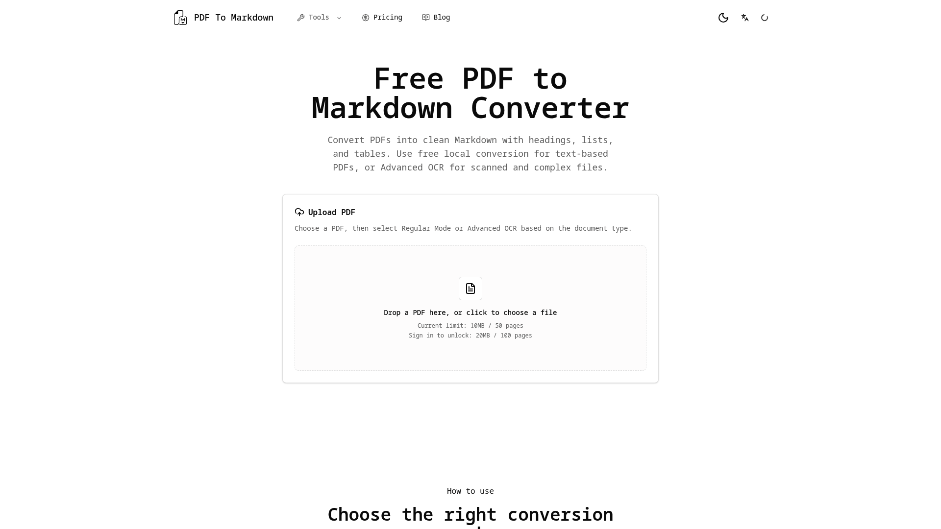 PDF to Markdown Converter Guide