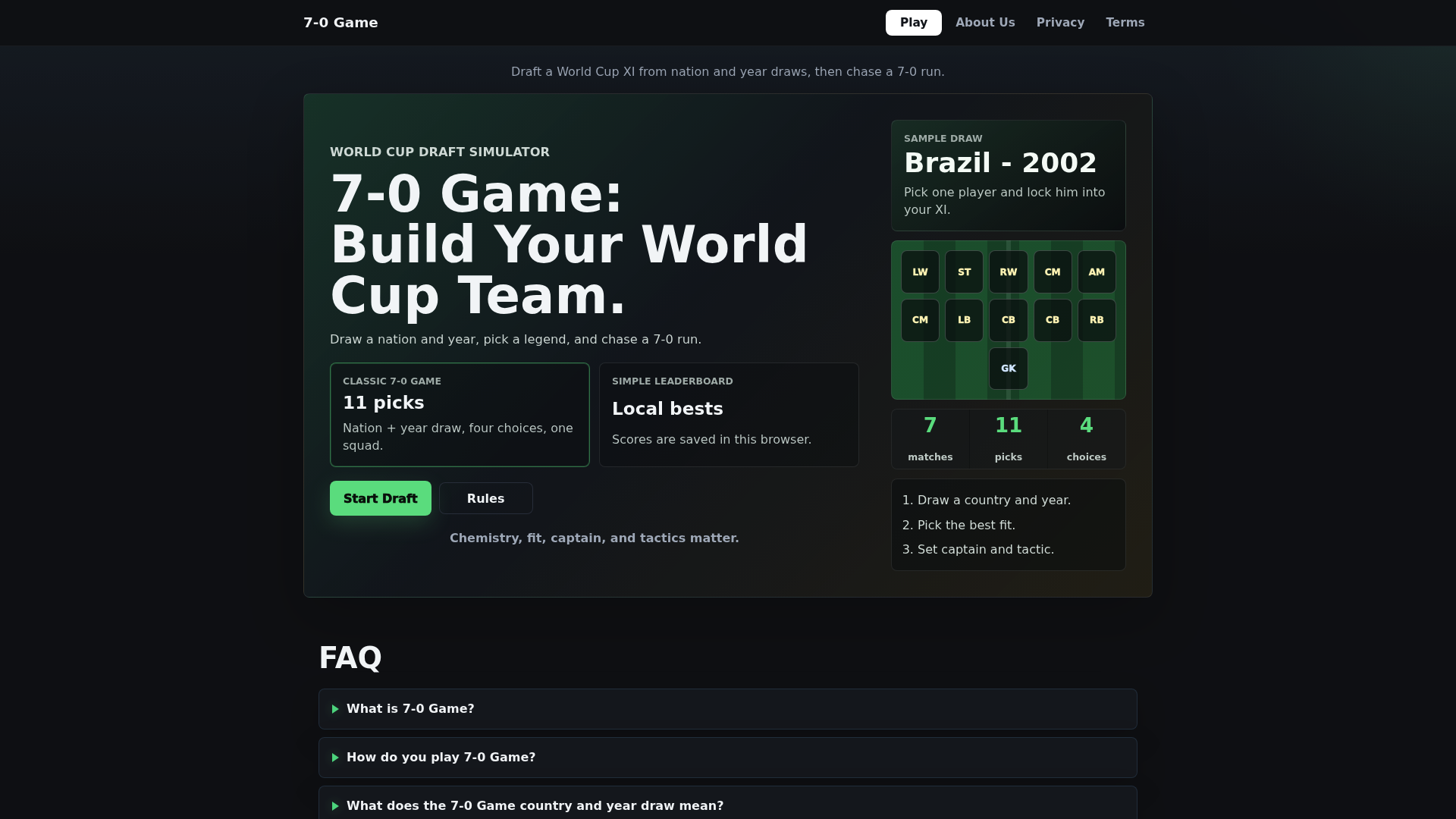 7-0 games