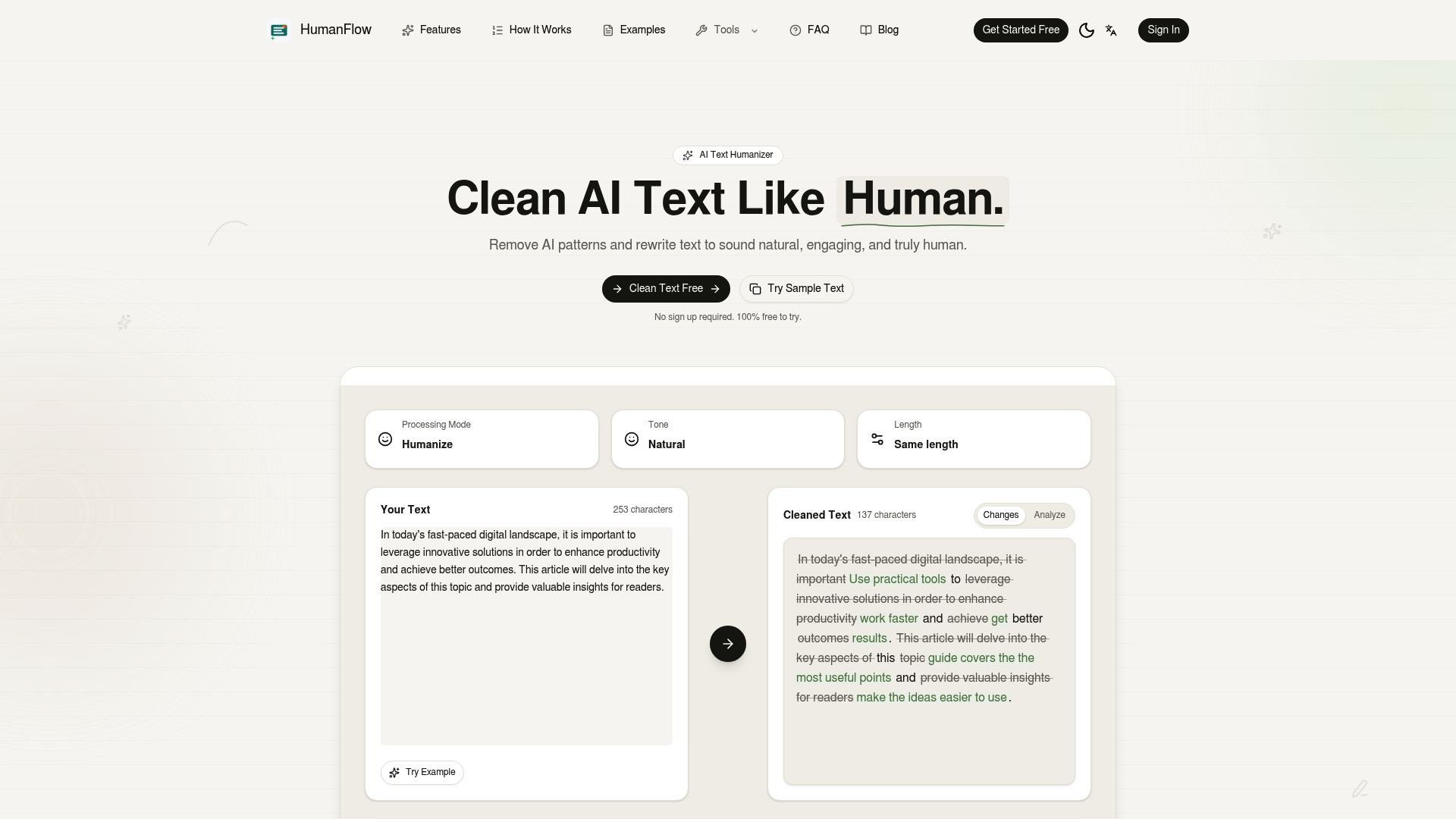 AI Text Cleaner