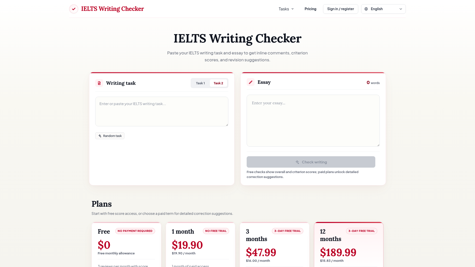 ielts writing checker