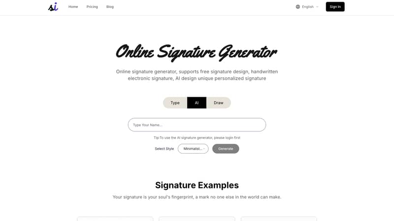 AI Signature Generator AI Signature Generator