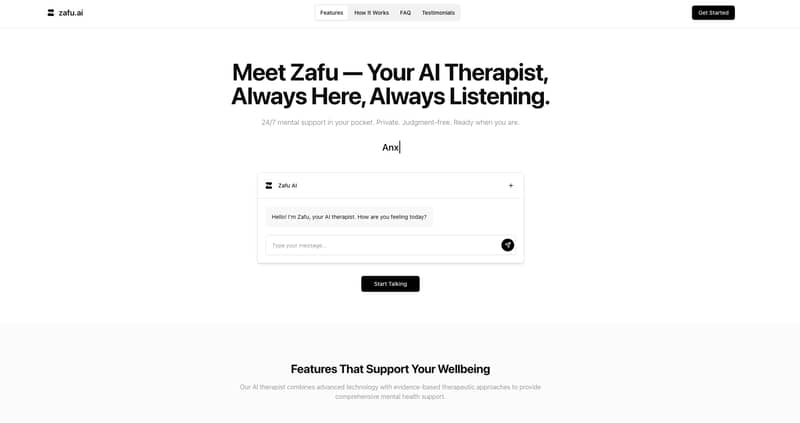 AI Therapist——zafu AI Therapist——zafu