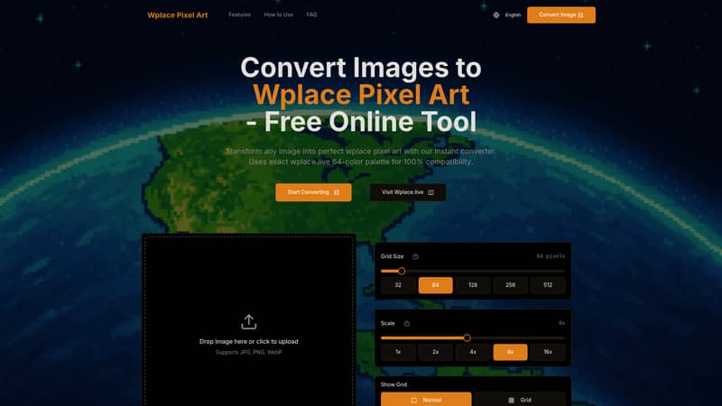  Transform Any Image into Perfect Wplace Pixel Art