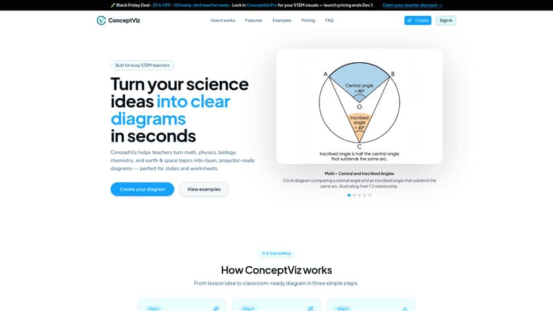 ConceptViz: Instant AI Diagram Generator for STEM