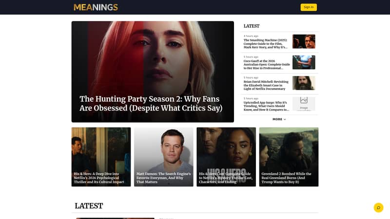 MEANINGS - Discover the Meanings Behind Stories