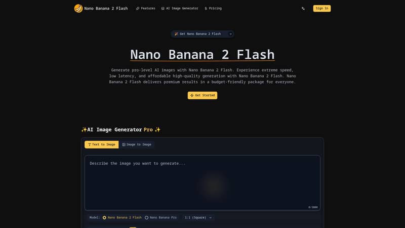 Nano Banana2 Flash: Fast AI Image Generator