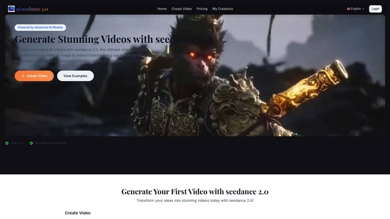 Seedance2 Video Generator