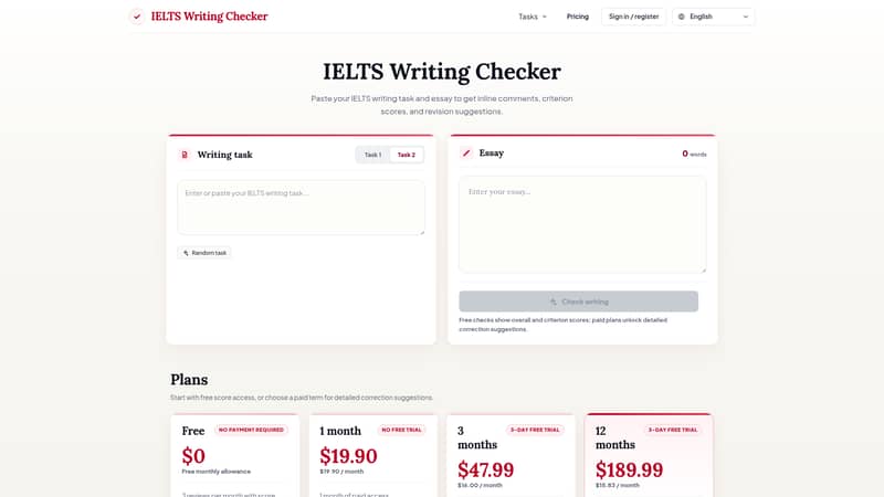 ielts writing checker